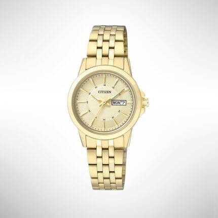 Citizen EQ0603-59P Ladies Watch Gold Dial